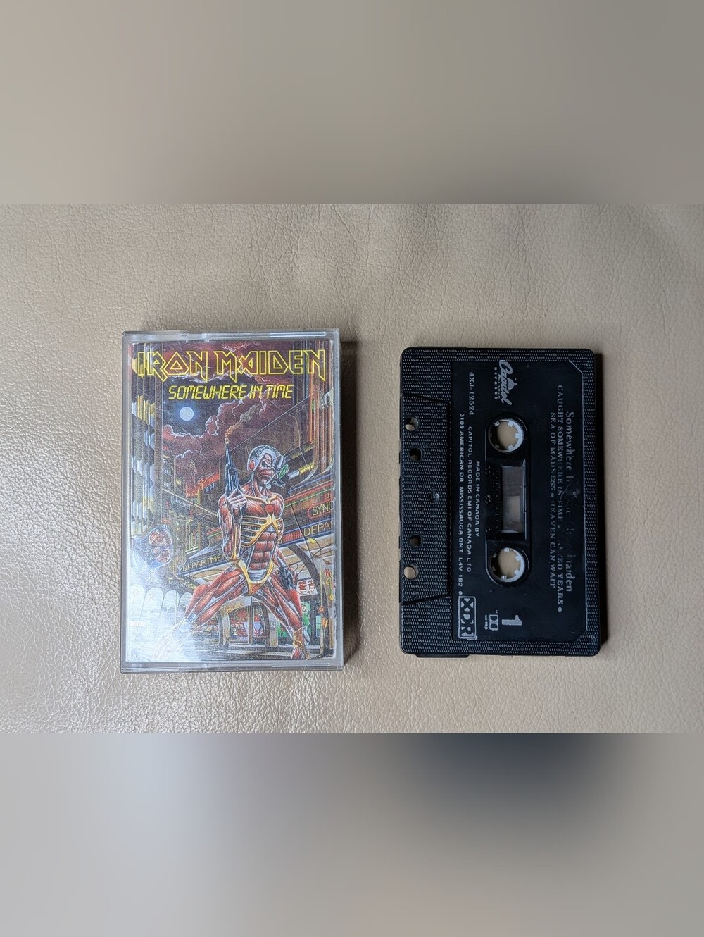 Iron Maiden 'Somewhere in Time' Cassette Tape (1986)